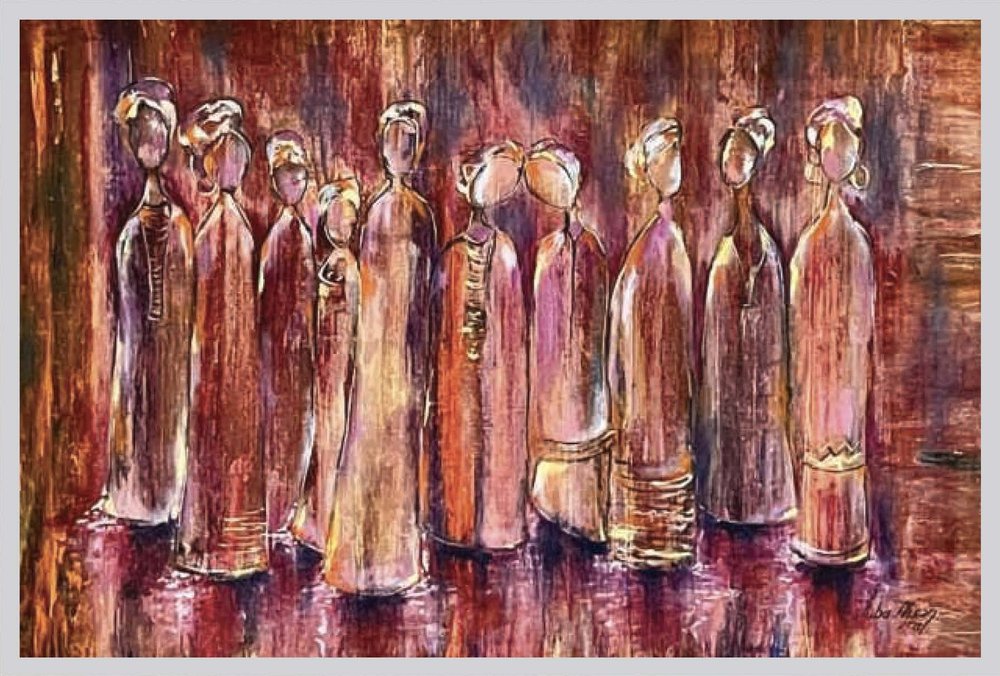 Africans Oil Painting by Turkish Artist Tuba Ahsan 2023